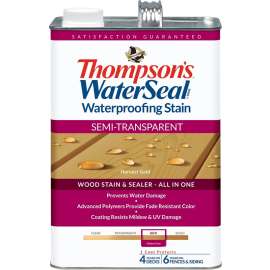 Thompson's WaterSeal TH.042811-16 Waterproofing Stain, Harvest Gold, 1 gal, Can