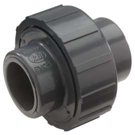 NDS U-2000-S Pipe Union, 2 in Slip Joint, 4 in L, Gray