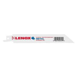 Lenox Long Lasting Reciprocating Saw Blade, 24 TPI, Tuff Teeth, 6 in L 0.035 in Thick, Bi-Metal Body