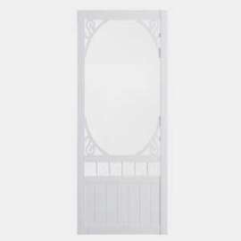 Colonial Elegance Deerglen DCC32-V Screen Door, 32 in W, 82 in H, Pine, Composite White