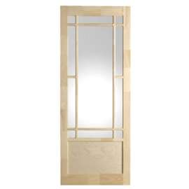 Colonial Elegance Prairie PCC-32R Screen Door, 32 in W, 82 in H, Pine, Natural