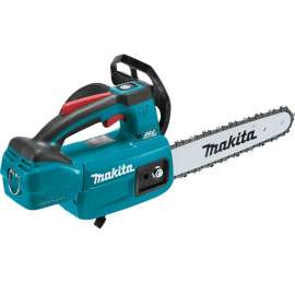 Makita XCU06Z Chainsaw, 18 V Battery, Lithium-Ion Battery, 10 in L Bar/Chain, 3/8 in Bar/Chain Pitch