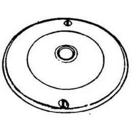 Leviton 37150/702 Pendant Cover, 4 in Dia, Round, White