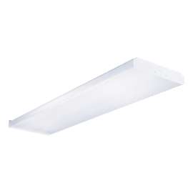 Eaton Lighting WS432R Wrap Fixture, 120 V, 128 W, 4-Lamp, T8 Bulb, Acrylic Fixture, White Fixture