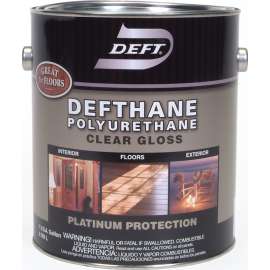PPG Defthane 020-01 Polyurethane, Gloss, Liquid, Amber, 1 gal, Can