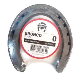 Diamond Farrier 0PLAINPR Bronco Plain Horseshoe, 5/16 in Thick, 0, Steel