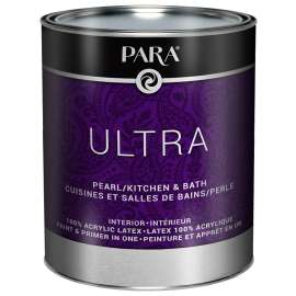 Para 8211-14 Kitchen and Bath Paint, Pearl, Medium, 1 qt, Latex, Solvent, Water