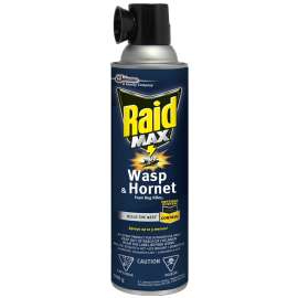 Raid Max 624136 Wasp and Hornet Killer, Liquefied Gas, Spray Application, Outdoor, 500 g, Aerosol Can