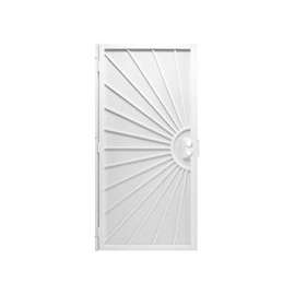 Precision Del Sol Series 3833WH3068 Door Screen, 80 in L, 36 in W, Steel, White