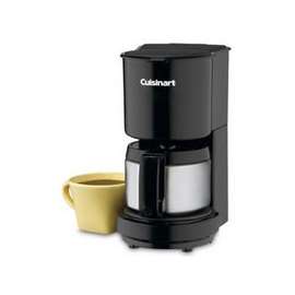 Cuisinart DCC-450BKC Coffee Maker, 4 Cups Capacity, 1025 W, Stainless Steel, Black, Automatic Control