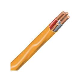 Romex 47181333 Building Wire, 10 AWG Wire, 3 -Conductor, 10 m L, Copper Conductor, PVC Insulation, Nylon Sheath