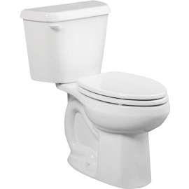 American Standard Colony 751AA101.020 ADA Complete Toilet, Elongated Bowl, 1.28 gpf Flush, 12 in Rough-In, White