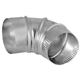DUNDAS JAFINE E3E24ZW Vent Elbow, 3 in Connection, Aluminum