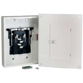 Square D Homeline CHOM816L125GCP Load Center, 125 A, 8 -Space, 16 -Circuit, Main Lug, 8 -Circuit Breaker, White