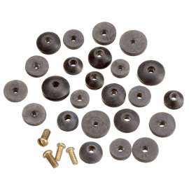 Plumb Pak PP805-21 Faucet Washer Assortment, Brass/Rubber, For: Sink and Faucets
