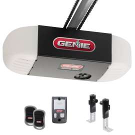 GENIE 38957S Garage Door Opener, 60 W, Chain Drive, Remote Control
