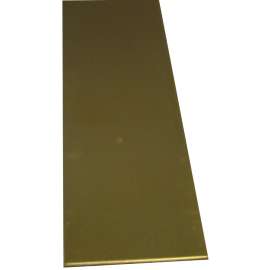 K & S 8225 Decorative Metal Strip, 1/4 in W, 12 in L, 0.09 in Thick, Brass