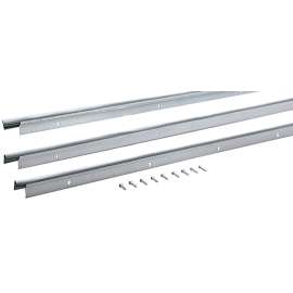 M-D 69909 Jamb Weatherstrip Kit, 7/8 in W, 1/4 in Thick, Aluminum/Vinyl