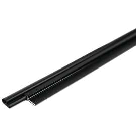 M-D 43305 Weatherstrip, 1 in W, 1 in Thick, 84 in L, Aluminum, Brown