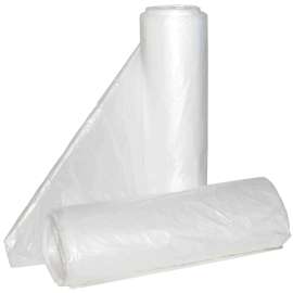 ALUF PLASTICS Hi-Lene HCR-242406C Anti-Microbial Coreless Can Liner, 7 to 10 gal Capacity, HDPE, Clear
