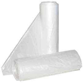 ALUF PLASTICS Hi-Lene HCR-334016C Anti-Microbial Coreless Can Liner, 33 gal Capacity, HDPE, Clear