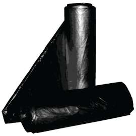 ALUF PLASTICS RCT-30X Can Liner, 30 gal Capacity, Metalocene Blend, Black