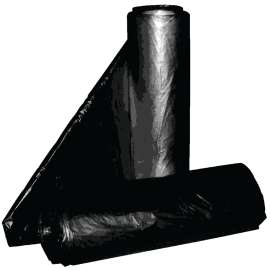 ALUF PLASTICS RCT-45 Royal Crown Top Liner, 40 x 46 in, 45 gal Capacity, Metalocene Blend, Black