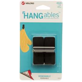 VELCRO Brand HANGables VEL-30109-USA Removable Wall Hook, 1 lb, 2-Hook, Black