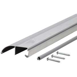 M-D TH153 69698 Bumper Threshold, 72 in L, 4 in W, Aluminum, Mill