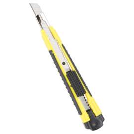Vulcan JL-VT45534 Utility Knife, 4 in L Blade, 9 mm W Blade, Alloy Steel Blade, Soft-Grip Handle