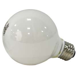 Sylvania 40215 LED Bulb, Globe, G25 Lamp, E26 Lamp Base, Frosted, Warm White Light, 2700 K Color Temp