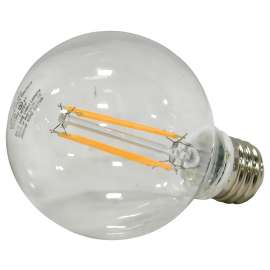 Sylvania 40522 Ultra LED Bulb, Globe, G25 Lamp, E26 Lamp Base, Dimmable, 2700 K Color Temp