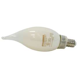 Sylvania ULTRA LED 40526 LED Bulb, 4 W, Candelabra Lamp Base, B10 Lamp, 300 Lumens, 2700 K Color Temp