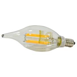 Sylvania ULTRA LED 79766 LED Bulb, 5 W, Candelabra Lamp Base, B10 Lamp, 500 Lumens, 2700 K Color Temp