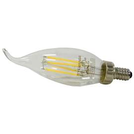 Sylvania ULTRA LED 79768 LED Bulb, 5 W, Candelabra Lamp Base, B10 Lamp, 500 Lumens, 5000 K Color Temp