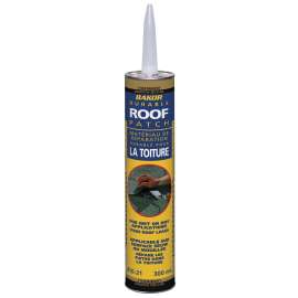 Henry BK81021664 Dry/Wet Roofing Patch, Black, Liquid, 300 mL Cartridge