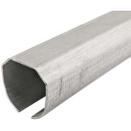 Onward 24651080GABC Heavy-Duty Round Rail, Steel, Galvanized, 2-1/2 in W, 2-1/2 in H, 8 ft L