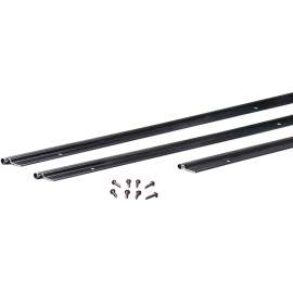 M-D 69911 Jamb Weatherstrip Kit, 7/8 in W, 1/4 in Thick, 84 in L, Aluminum/Vinyl