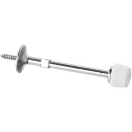 National Hardware 830102 Door Stop, 3 in Projection, Zinc, Satin Nickel