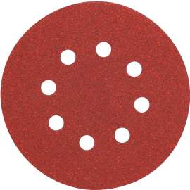DeWALT DW4311 Sanding Disc, 5 in Dia, Coated, 120 Grit, Fine, Aluminum Oxide Abrasive, Paper Backing, 8-Hole