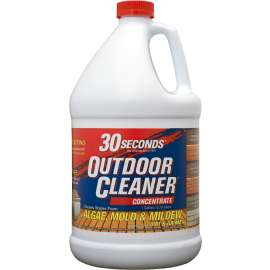 30 SECONDS 1G30S Outdoor Cleaner, 1 gal Bottle, Liquid, Bleach, Light Yellow