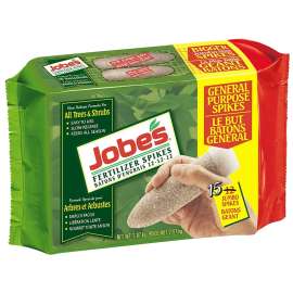 Jobes 01613CN Tree and Shrub Fertilizer, Spike, 11-3-4 N-P-K Ratio