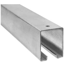 National Hardware N105-213 Box Rail, Steel, Galvanized, 1-57/64 in W, 2-13/32 in H, 10 ft L