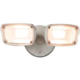 HALO Die Cast Flood Series FTS203TW Twin Head Flood Light, 120 to 277 V, 23 W, 2-Lamp, LED Lamp, 2034 Lumens
