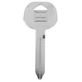 HY-KO 11010FTL1 Key Blank, Brass, Nickel-Plated, For: Freightliner FTL1 Locks