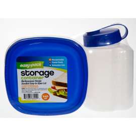 FLP 8092 Container and Juice Bottle Set, 1 pt Capacity