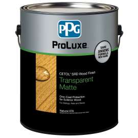PPG Proluxe Cetol SRD SIK240-078/01 Wood Finish, Transparent, Natural, Liquid, 1 gal, Can