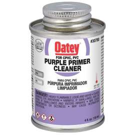 Oatey 30780 Primer/Cleaner, Liquid, Purple, 4 oz Pail