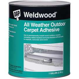 WELDWOOD 00443 Carpet Adhesive, Tan, 1 gal Pail