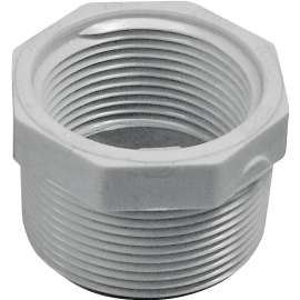 GENOVA 300 Series 34354 Pipe Reducing Bushing, 1-1/2 in MIP x 1-1/4 in FIP, White